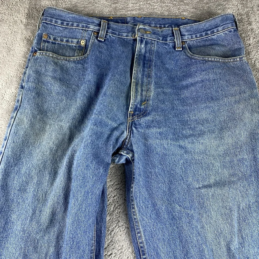 Levis 550 Relaxed Fit‎ Tapered Leg Jeans Mens 38x30 Blue Denim Vintage Y2K